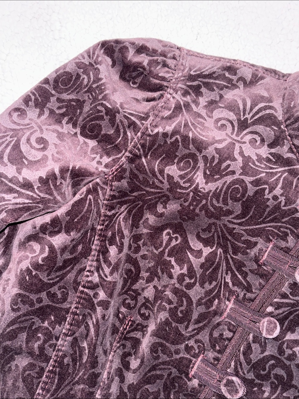NWT Ann Taylor LOFT deep purple velvet embossed blazer * sz 6 - Picture 10 of 16